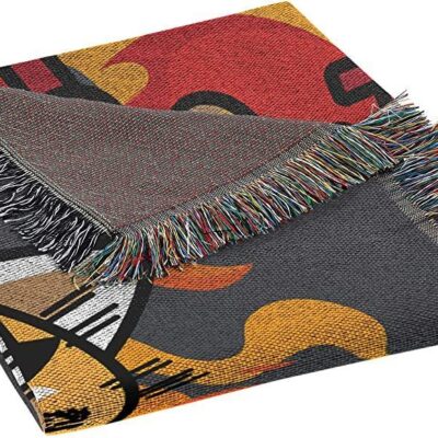 Northwest Woven Tapestry Throw Blanket Aggretsuko Lets Rock 2