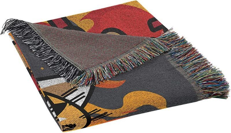 Northwest Woven Tapestry Throw Blanket Aggretsuko Lets Rock 2