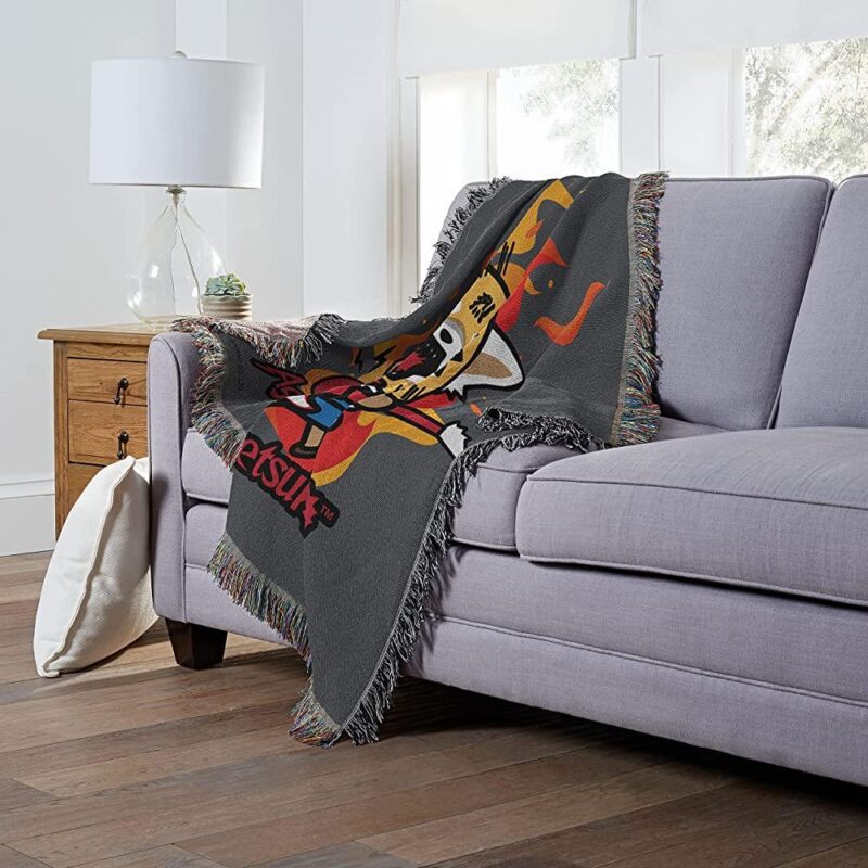 Northwest Woven Tapestry Throw Blanket Aggretsuko Lets Rock 4