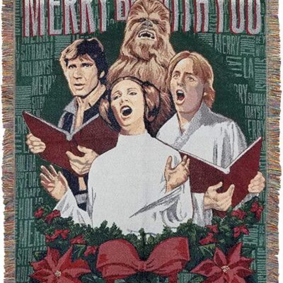 Northwest Woven Tapestry Throw Blanket Caroling Caroling