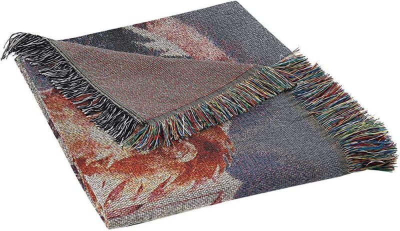 Northwest Woven Tapestry Throw Blanket Houses Together 1