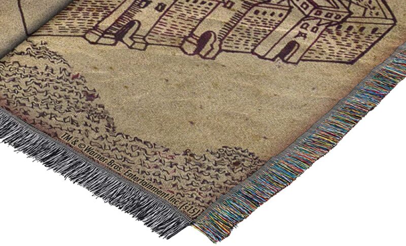 Northwest Woven Tapestry Throw Blanket Marauders Map 2