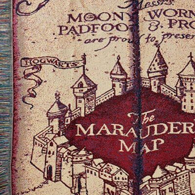 Northwest Woven Tapestry Throw Blanket Marauder's Map 5 Northwest Woven Tapestry Throw Blanket Marauders Map 5