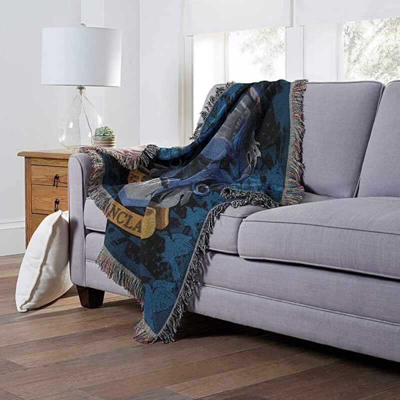 Northwest Woven Tapestry Throw Blanket Ravenclaw Crest 3
