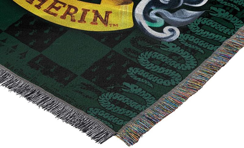 Northwest Woven Tapestry Throw Blanket Slytherin Shield 2