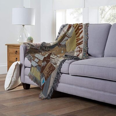 Northwest Woven Tapestry Throw Blanket Standoff 3