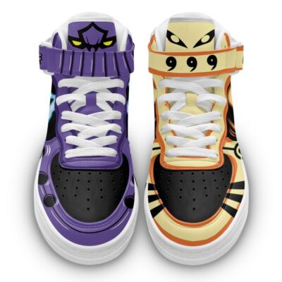 Nrt Uzumaki Bijuu Mode and Sasuke Susanoo Sneakers Air Mid Anime Shoes 2