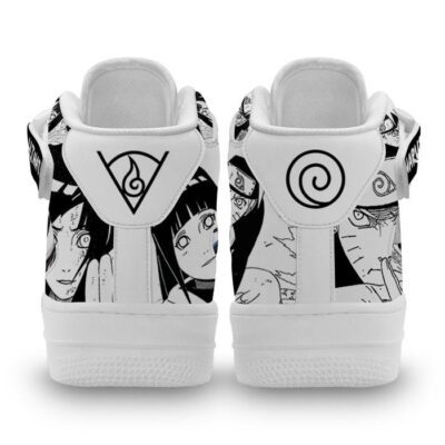 Nrt Uzumaki and Hinata Sneakers Air Mid Custom Anime Shoes Mix Manga 2