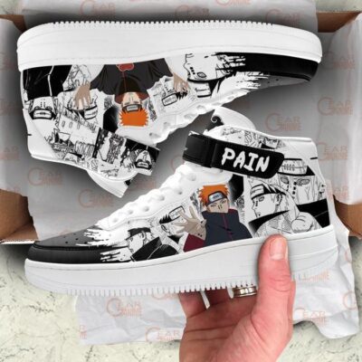 Pain Sneakers Air Mid Custom Anime Shoes Mix Manga for Otaku 3