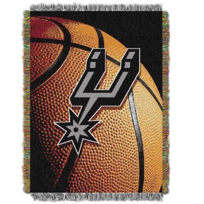 San Antonio Spurs NBA Photo Real Woven Tapestry Throw Blanket