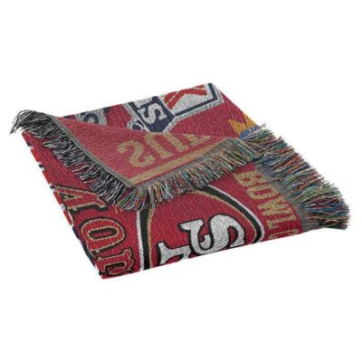 San Francisco 49ers NFL Commemorative Woven Tapestry Throw Blanket 2