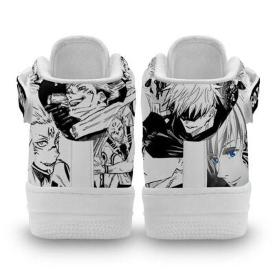 Satoru Gojo and Sukuna Sneakers Air Mid Custom Jujutsu Kaisen Manga Shoes 4 Satoru Gojo and Sukuna Sneakers Air Mid Custom Jujutsu Kaisen Manga Shoes 4
