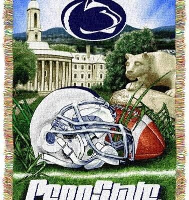 The Northwest Company Penn State Nittany Lions Woven Tapestry Throw Blanket Blue