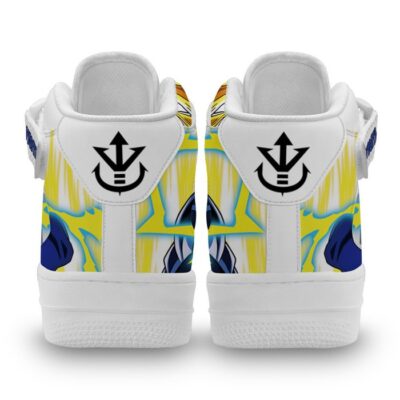 Vegeta Super Saiyan Sneakers Air Mid Custom Dragon Ball Anime Shoes for Otaku 2