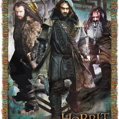 Warner Brothers The Hobbit "We Fight" Woven Tapestry Throw Blanket
