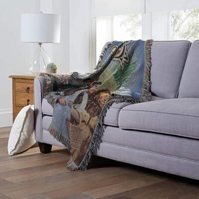 Warner Brothers Wizard Of Oz Group Woven Tapestry Throw Blanket 4