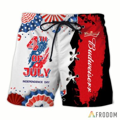 Aloha Independence Day Budweiser Hawaiian Shirt And Shorts Set 2