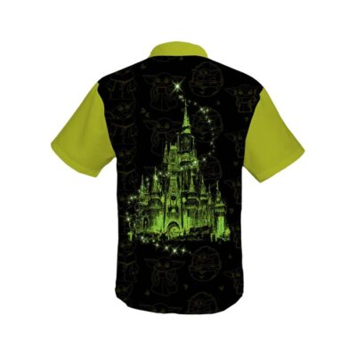 Baby Yoda Green 50th Anniversary Glitter Castle Disney Hawaiian Summer Vacation Button Down Shirt Shorts Set Unisex Outfits 1 Baby Yoda Green 50th Anniversary Glitter Castle Disney Hawaiian Summer Vacation Button Down Shirt Shorts Set Unisex Outfits 1