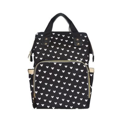 Black Mickey Mouse Diaper Bag Backpack Multifunctional Backpack 3 Black Mickey Mouse Diaper Bag Backpack Multifunctional Backpack 3