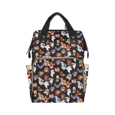 Disney Dogs Diaper Bag Backpack Multifunctional Backpack