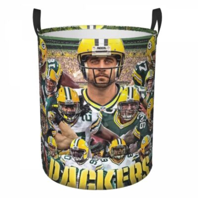 Green Bay Packers Hamper Bag Laundry Basket For Laundry Room Or Bathroom LD743