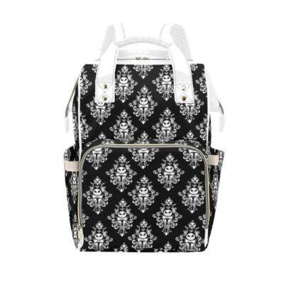 Jack Skellington Haunted Mansion Diaper Bag Backpack Multifunctional Backpack