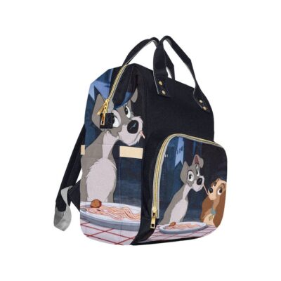 Lady and the Tramp Diaper Bag Backpack Multifunctional Backpack 2 Lady and the Tramp Diaper Bag Backpack Multifunctional Backpack 2