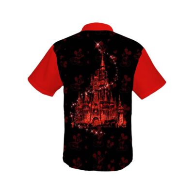 Mickey Mouse Red 50th Anniversary Glitter Castle Disney Hawaiian Summer Vacation Button Down Shirt Shorts Set Unisex Outfits 3 Mickey Mouse Red 50th Anniversary Glitter Castle Disney Hawaiian Summer Vacation Button Down Shirt Shorts Set Unisex Outfits 3