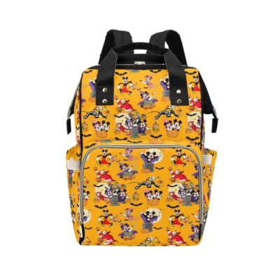 Mickey and Friends Halloween Diaper Bag Backpack Multifunctional Backpack