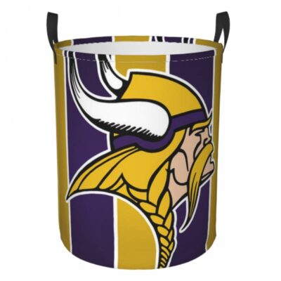 Minnesota Vikings Hamper Bag Laundry Basket For Laundry Room Or Bathroom LD761