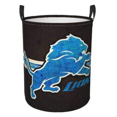 NFL Detroit Lions Hamper Bag Laundry Basket For Laundry Room Or Bathroom LD793