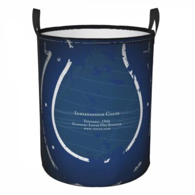 NFL Indianapolis Colts Hamper Bag Laundry Basket For Laundry Room Or Bathroom LD798