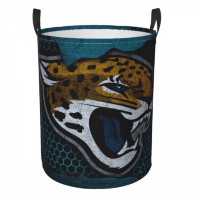NFL Jacksonville Jaguars Hamper Bag Laundry Basket For Laundry Room Or Bathroom LD799