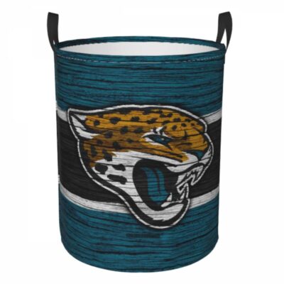 NFL Jacksonville Jaguars Hamper Bag Laundry Basket For Laundry Room Or Bathroom LD801