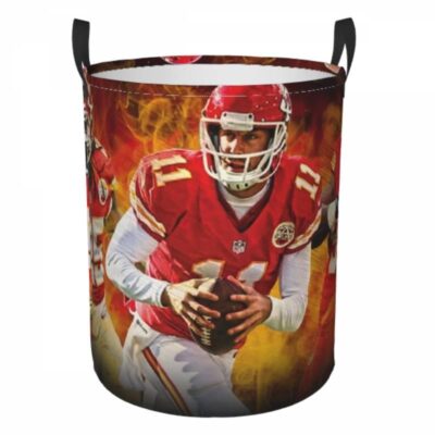 NFL Kansas City Chiefs Hamper Bag Laundry Basket For Laundry Room Or Bathroom LD802