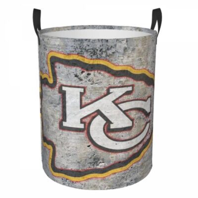 NFL Kansas City Chiefs Hamper Bag Laundry Basket For Laundry Room Or Bathroom LD803