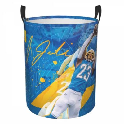NFL Los Angeles Chargers Hamper Bag Laundry Basket For Laundry Room Or Bathroom LD806