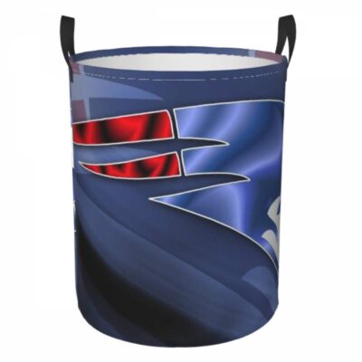 NFL New England Patriots Hamper Bag Laundry Basket For Laundry Room Or Bathroom LD817