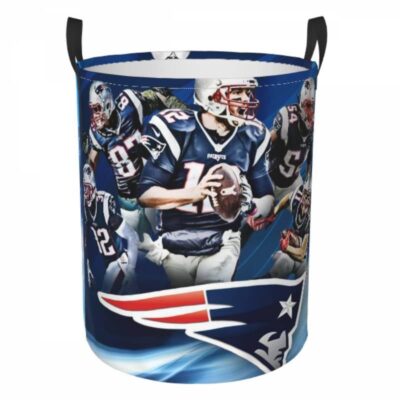 New England Patriots Hamper Bag Laundry Basket For Laundry Room Or Bathroom LD763