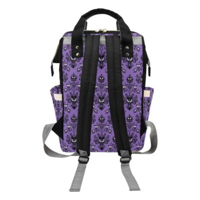 Original Haunted Mansion Wallpaper Diaper Bag Backpack Multifunctional Backpack 2 Original Haunted Mansion Wallpaper Diaper Bag Backpack Multifunctional Backpack 2