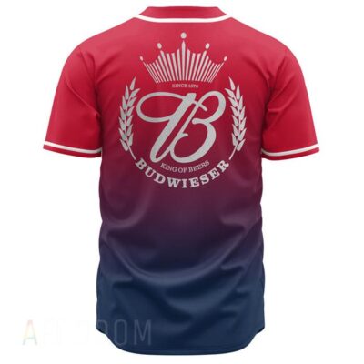 Personalized Budweiser Baseball Jersey Shirt 2