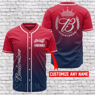 Personalized Budweiser Baseball Jersey Shirt
