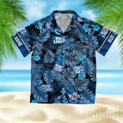 Personalized Tropical Bud Light Hawaiian Shirt And Shorts Set 2 Personalized Tropical Bud Light Hawaiian Shirt And Shorts Set 2