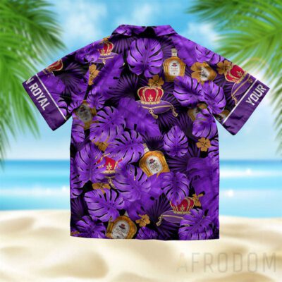 Personalized Tropical Crown Royal Hawaiian Shirt And Shorts Set 3
