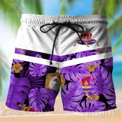 Personalized Tropical Crown Royal Hawaiian Shirt And Shorts Set 4