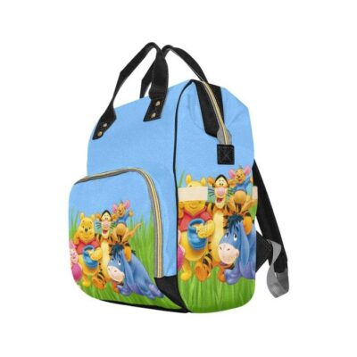 Pooh and Friends Diaper Bag Backpack Multifunctional Backpack 2 Pooh and Friends Diaper Bag Backpack Multifunctional Backpack 2 3
