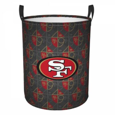 San Francisco 49ers Hamper Bag Laundry Basket For Laundry Room Or Bathroom LD839