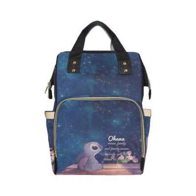 Stitch Ohana Diaper Bag Backpack Multifunctional Backpack