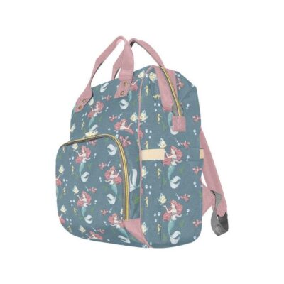 The Little Mermaid Diaper Bag Backpack Multifunctional Backpack 2 The Little Mermaid Diaper Bag Backpack Multifunctional Backpack 2 1