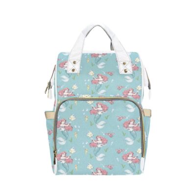 The Little Mermaid Diaper Bag Backpack Multifunctional Backpack